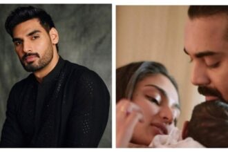 Ahan Shetty's heartwarming photos with niece Evaarah captured fans' attention highlighting his affectionate nature.